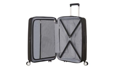 Innvendig organisering med en ekstra lomme med glidelås