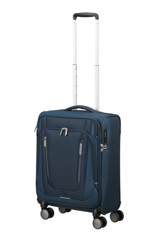 American Tourister Wanderlite Spinner TSA S  M&oslash;rk marine