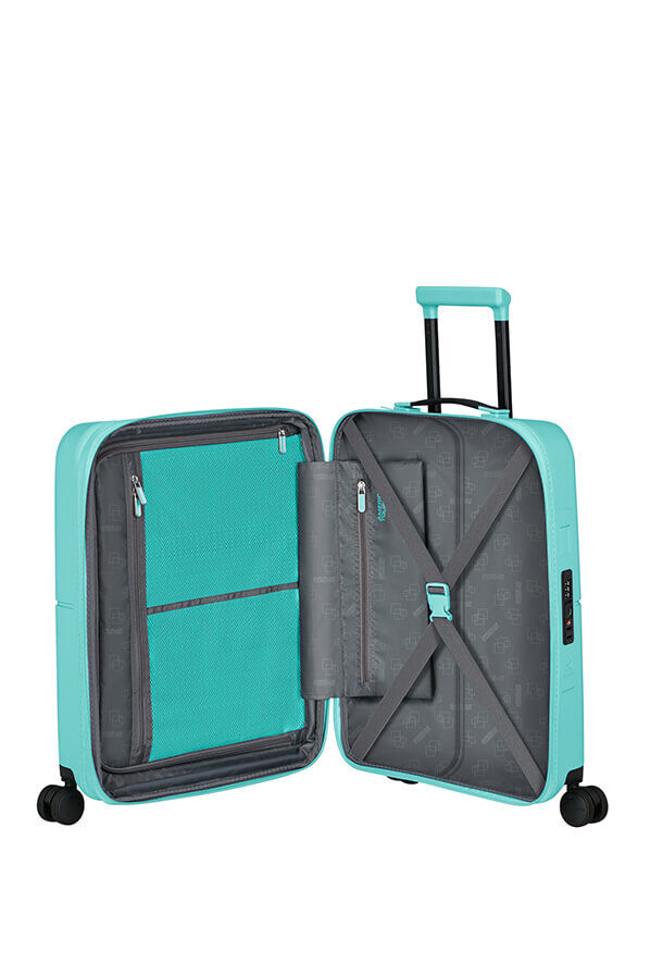 American Tourister DashPop Spinner Expandable TSA 55cm Aqua Sky