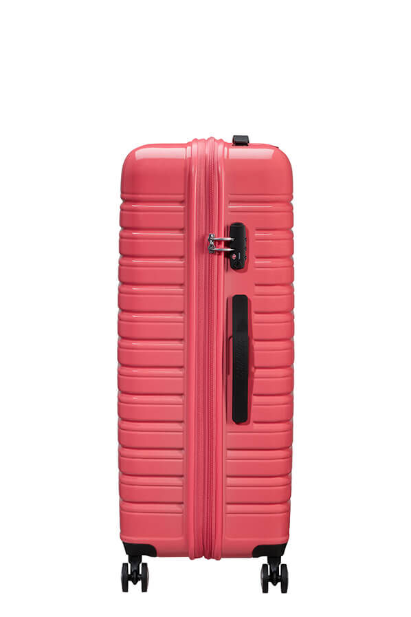 Flashline Pop Large innsjekket | American Tourister Flashline Pop Spinner Exp TSA 78cm  Coral Pink