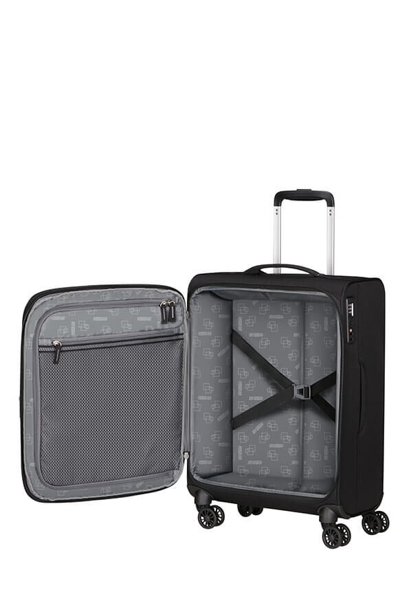 American Tourister Aerospin Spinner Expandable S  Svart