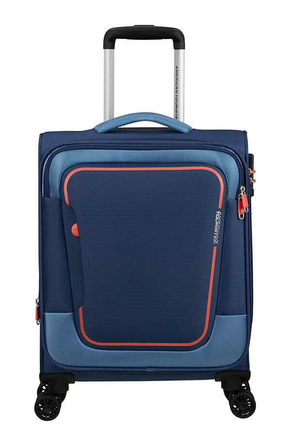 American Tourister Pulsonic Spinner Expandable 55cm  Marinebl&aring;
