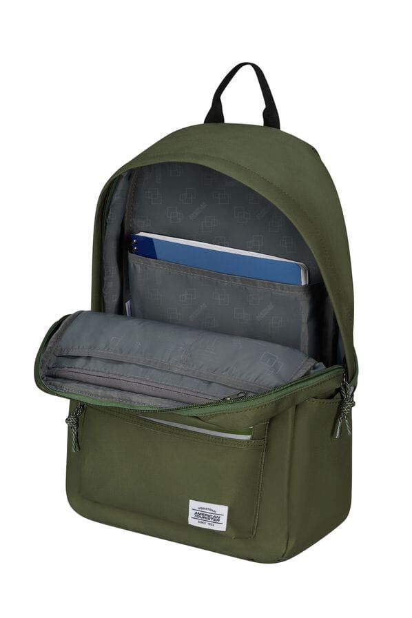 American Tourister Brightup Backpack Zip  Olive Green