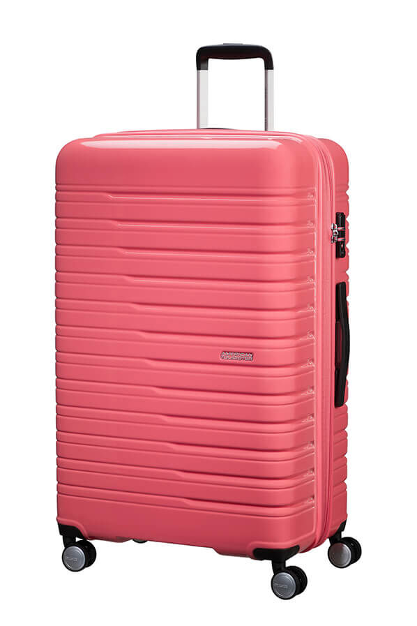 Flashline Pop Large innsjekket | American Tourister Flashline Pop Spinner Exp TSA 78cm  Coral Pink