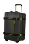 American Tourister Urban Track Duffle with Wheels Coated S  Black/Lime
