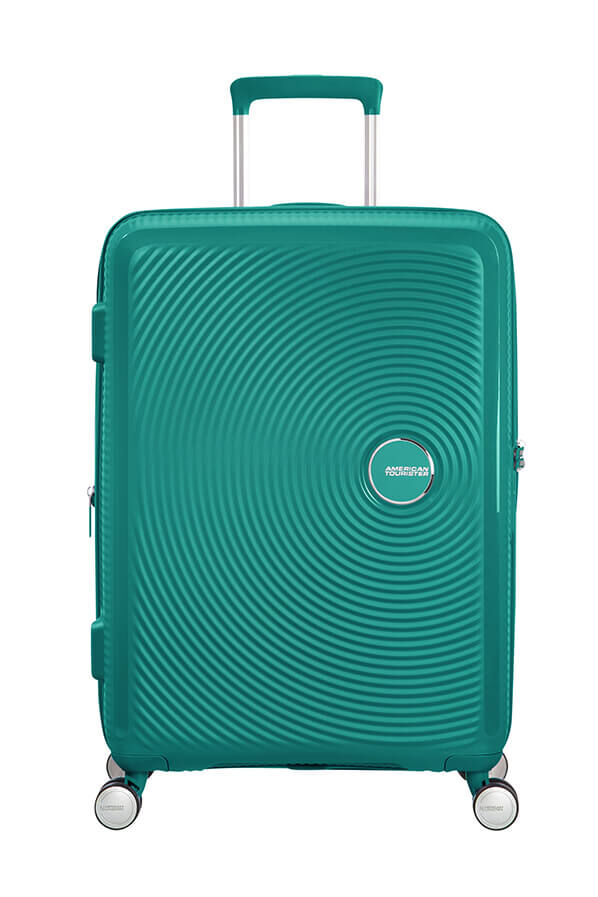 SoundBox Medium innsjekket | American Tourister Soundbox Spinner TSA Expandable 67cm  Forest Green