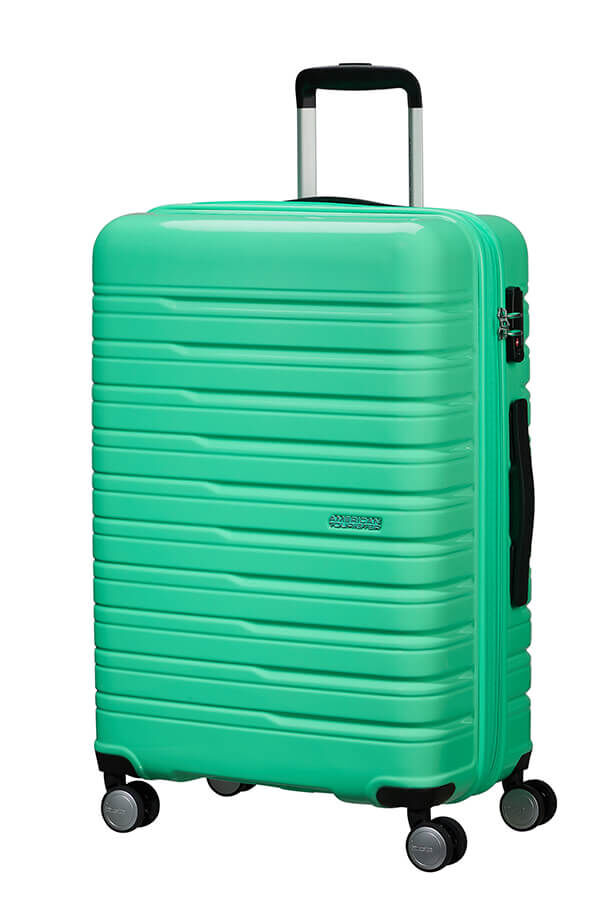 Flashline Pop Medium innsjekket | American Tourister Flashline Pop Spinner Exp TSA 67cm  Light Green