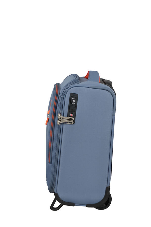 Cloudrider Koffert med 2 hjul S/M | American Tourister Cloudrider Upright Underseater Tsa  Gr&aring;bl&aring;