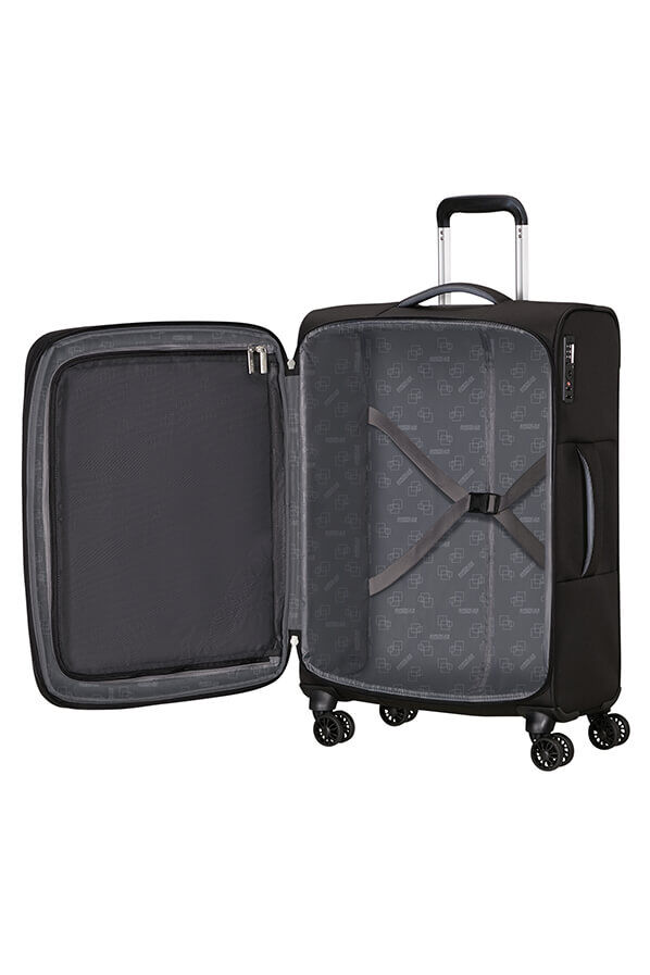 American Tourister Cloudrider Spinner EXP TSA M  Jet Black