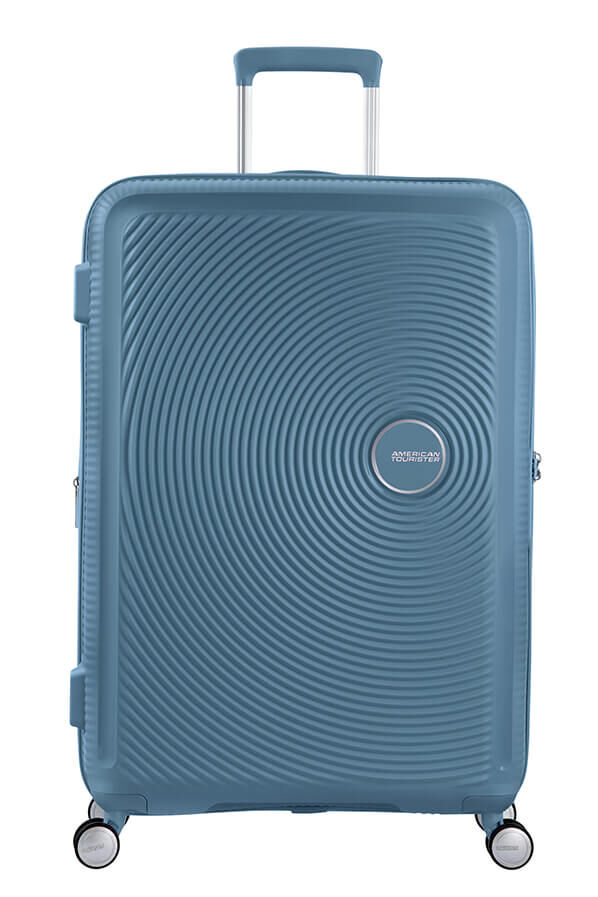 American Tourister Soundbox Spinner Expandable 77cm  Stone Blue