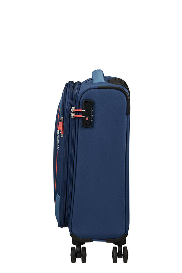 American Tourister Pulsonic Spinner Expandable 55cm  Marinebl&aring;