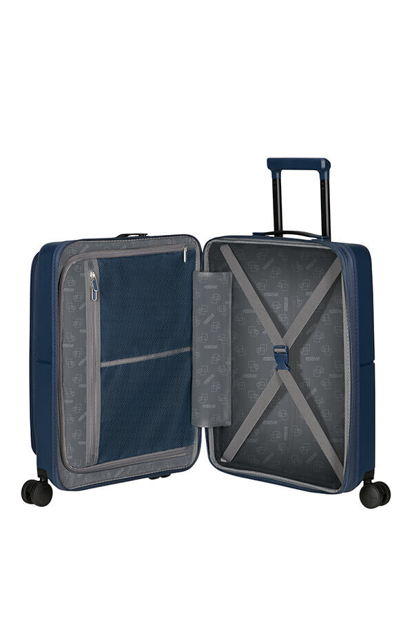 American Tourister DashPop Spinner Expandable Frontloader 55cm  Midnight Blue