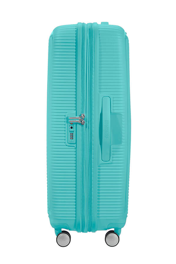SoundBox Large innsjekket | American Tourister Soundbox Spinner TSA Expandable 77cm  Poolside Blue