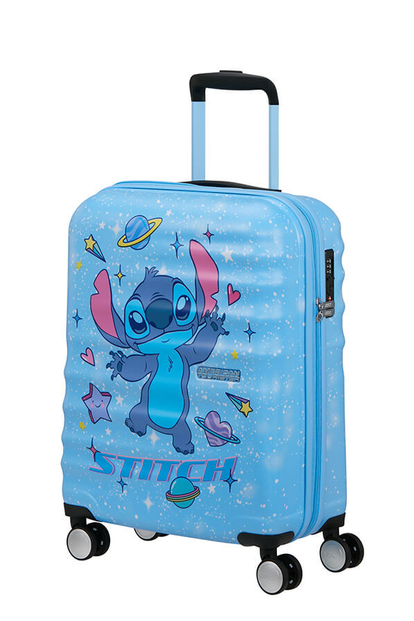 Disney Wavebreaker H&aring;ndbagasje | American Tourister Disney Wavebreaker Spinner TSA Disney Fl 55cm  Stitch Universe