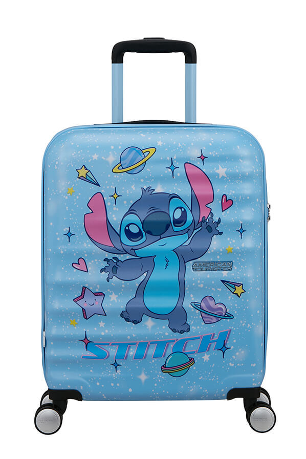 Disney Wavebreaker H&aring;ndbagasje | American Tourister Disney Wavebreaker Spinner TSA Disney Fl 55cm  Stitch Universe