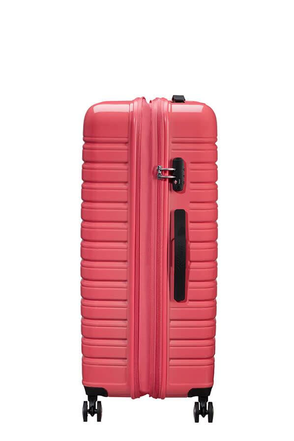 Flashline Pop Large innsjekket | American Tourister Flashline Pop Spinner Exp TSA 78cm  Coral Pink