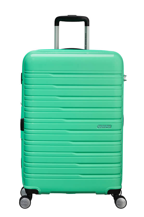 Flashline Pop Medium innsjekket | American Tourister Flashline Pop Spinner Exp TSA 67cm  Light Green