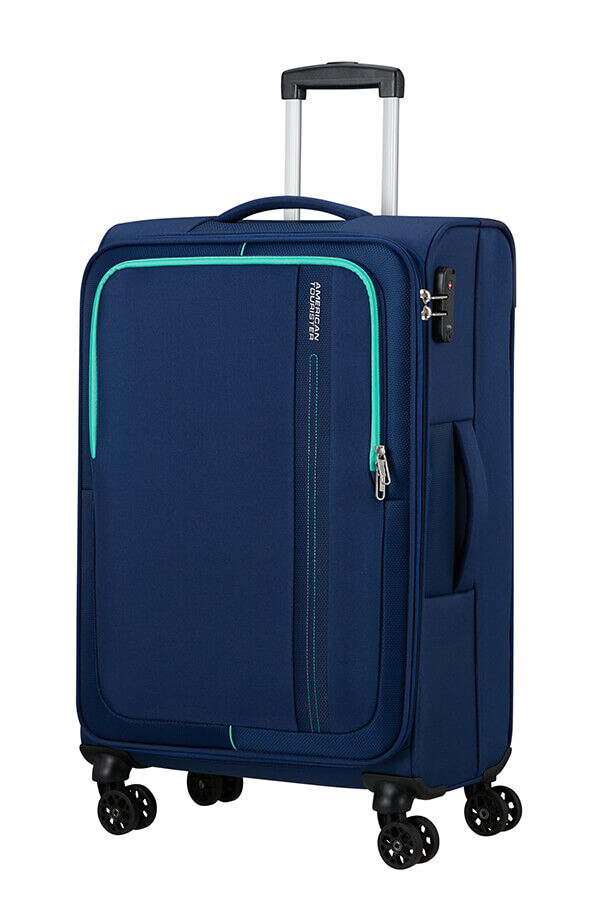 American Tourister Sea Seeker Spinner 68/25 Tsa 68cm  Marinebl&aring;