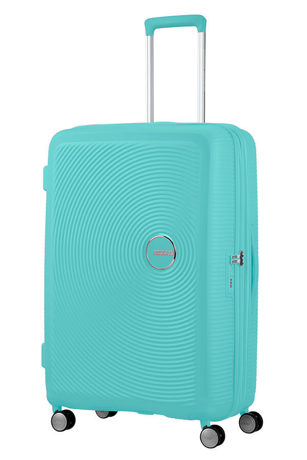 SoundBox Large innsjekket | American Tourister Soundbox Spinner TSA Expandable 77cm  Poolside Blue