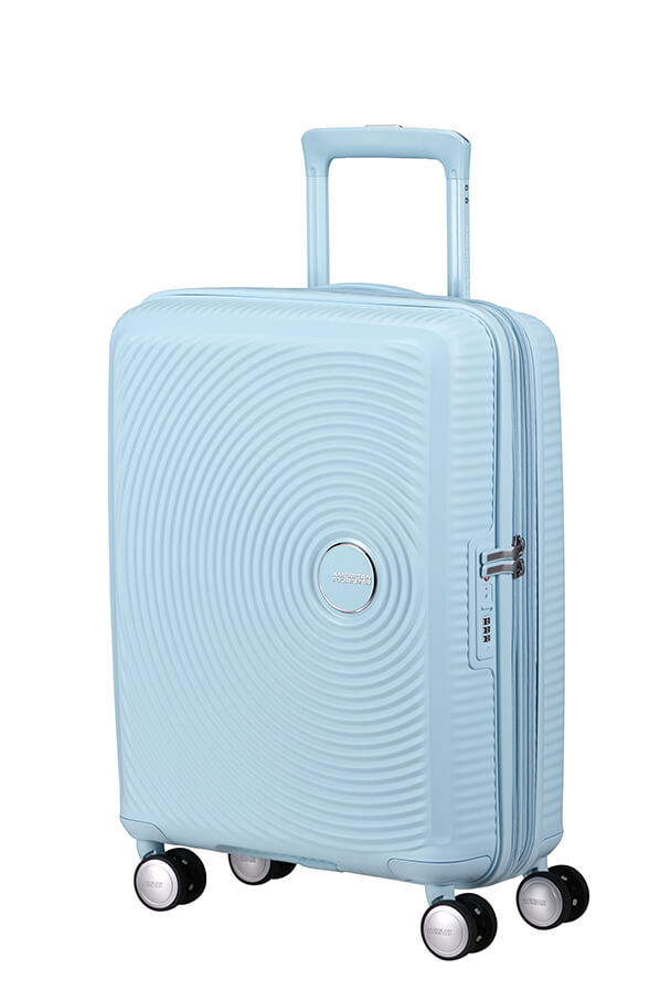 American Tourister SoundBox Spinner TSA Expandable 55cm  Pastellbl&aring;tt