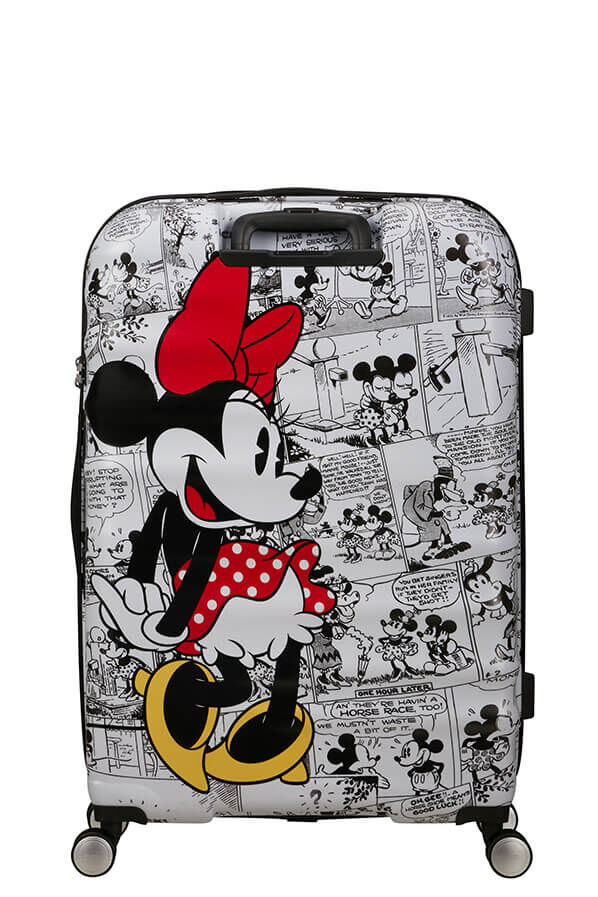 American Tourister Disney Wavebreaker Spinner TSA Disney Fl 77cm  Minnie Comics White
