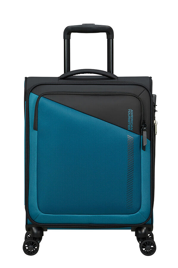 American Tourister Daring Dash Spinner Expandable TSA S  Svart/Bl&aring;