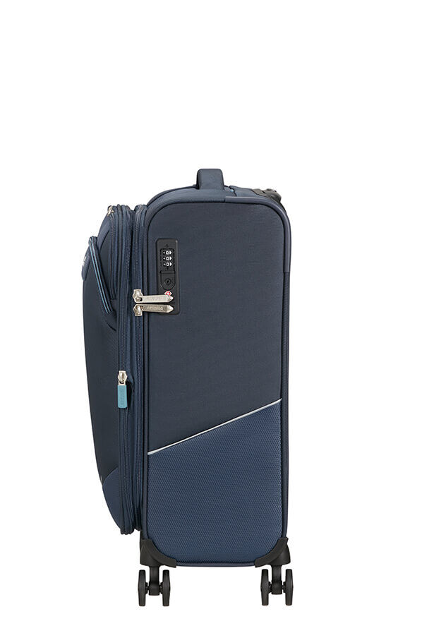 American Tourister SummerRide Spinner Expandable TSA 55cm L35  Marinebl&aring;