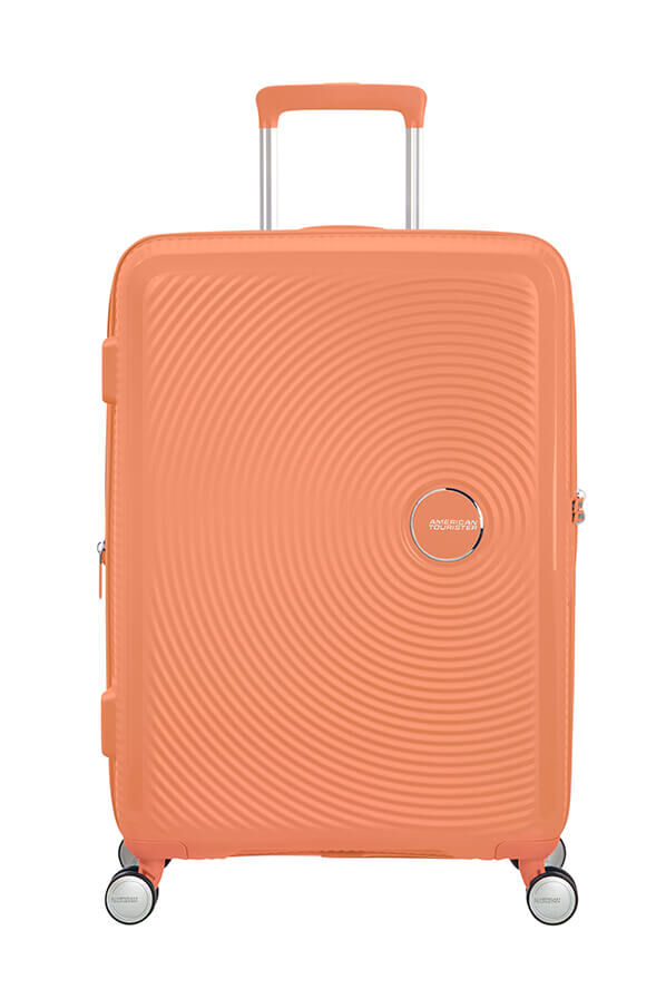 SoundBox Medium innsjekket | American Tourister Soundbox Spinner TSA Expandable 67cm  Cantaloupe