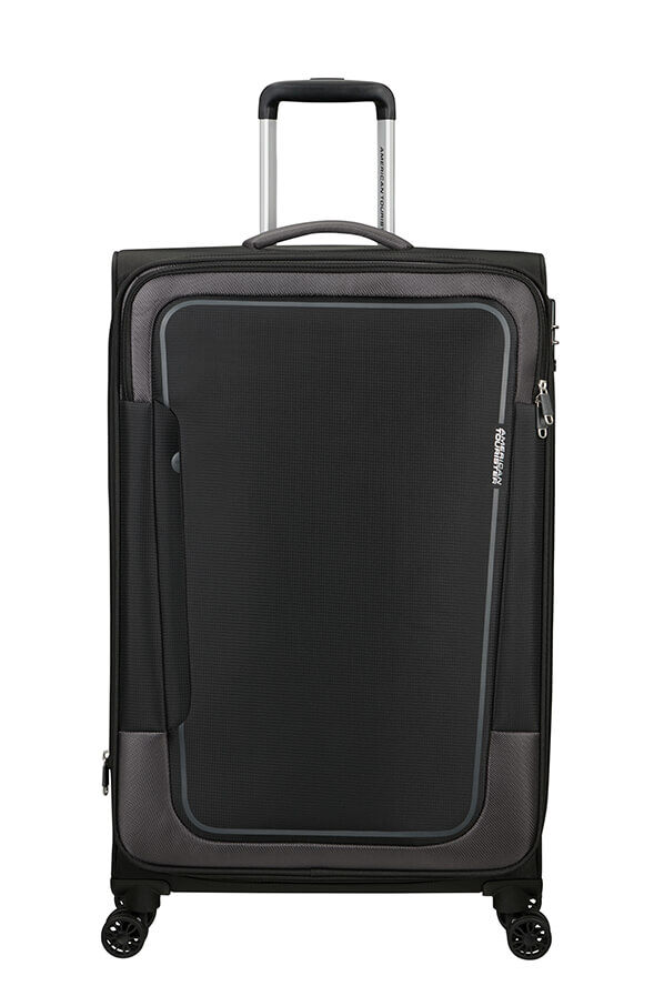 American Tourister Pulsonic Spinner Expandable 81cm  Asfalt Svart