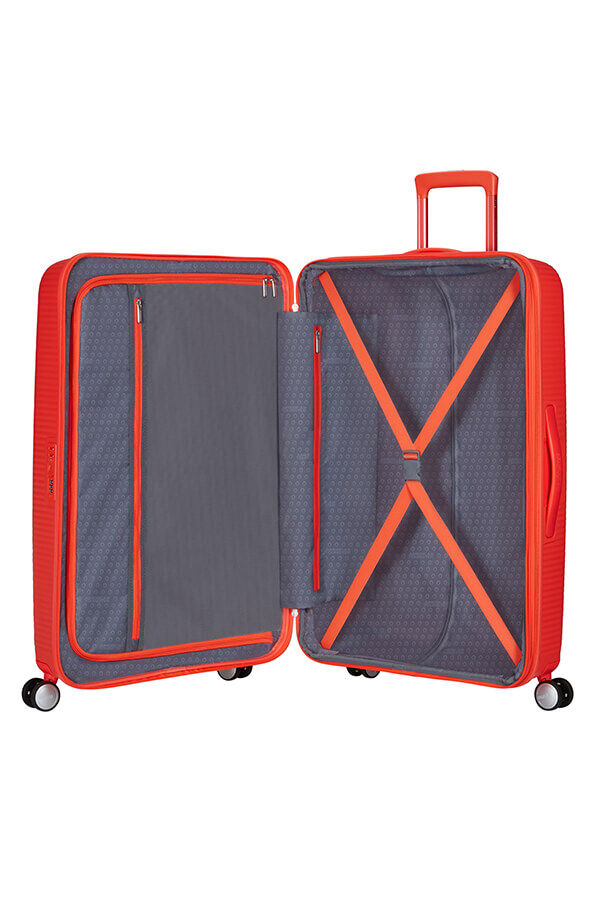 American Tourister SoundBox Spinner TSA Expandable 77cm  Neon Orange