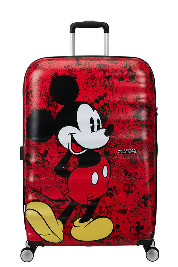 American Tourister Disney Wavebreaker Spinner TSA Disney Fl 77cm  Mikke Mus R&oslash;d