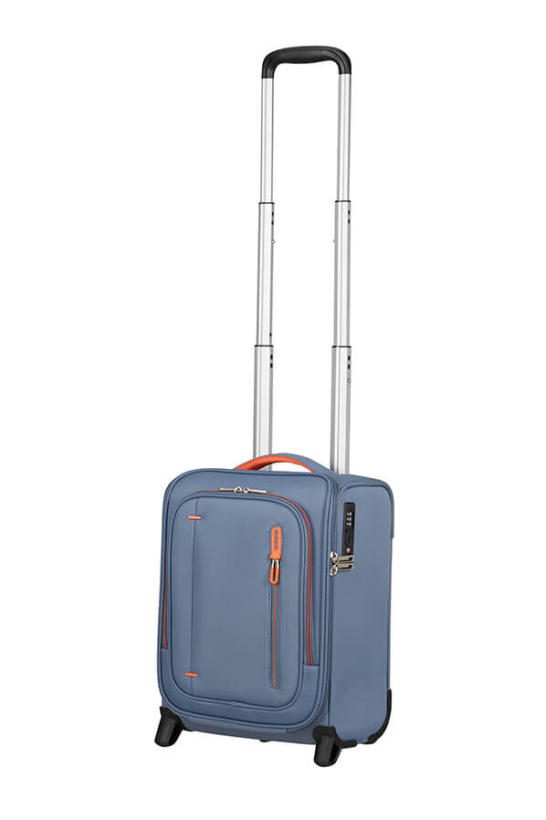 Cloudrider Koffert med 2 hjul S/M | American Tourister Cloudrider Upright Underseater Tsa  Gr&aring;bl&aring;