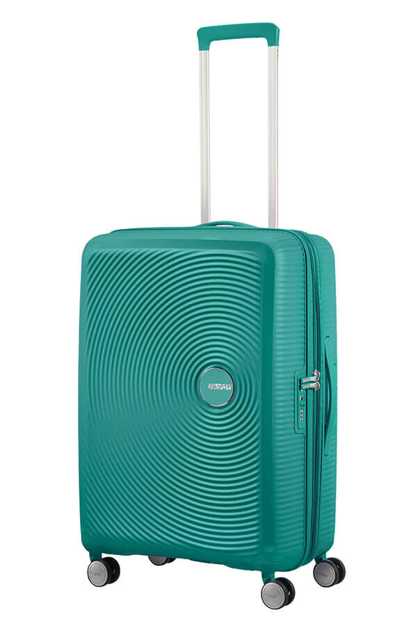SoundBox Medium innsjekket | American Tourister Soundbox Spinner TSA Expandable 67cm  Forest Green