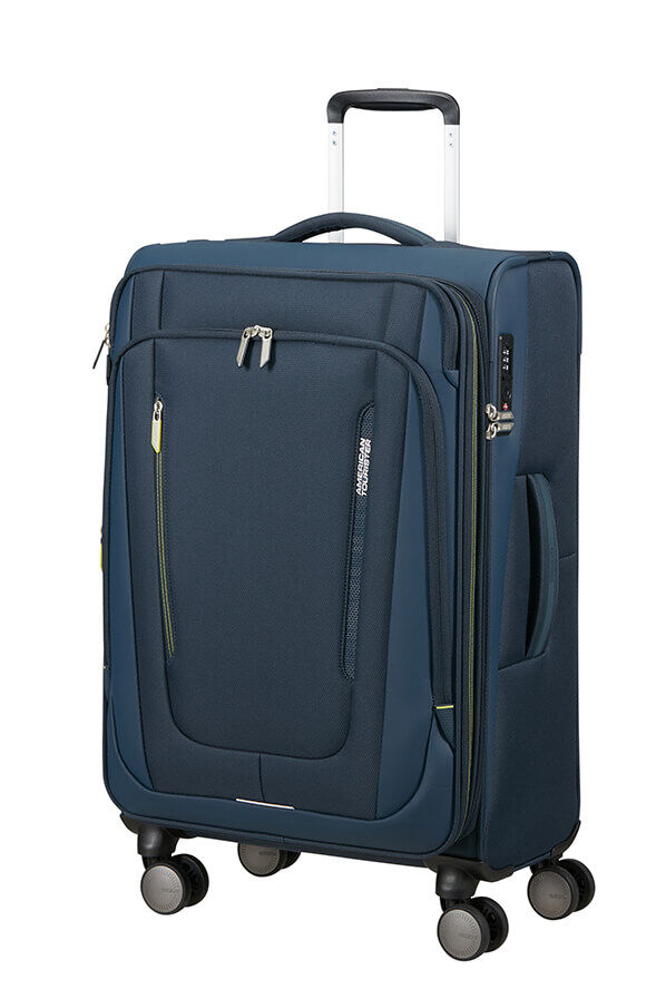 American Tourister Wanderlite Spinner EXP TSA M  Dark Navy
