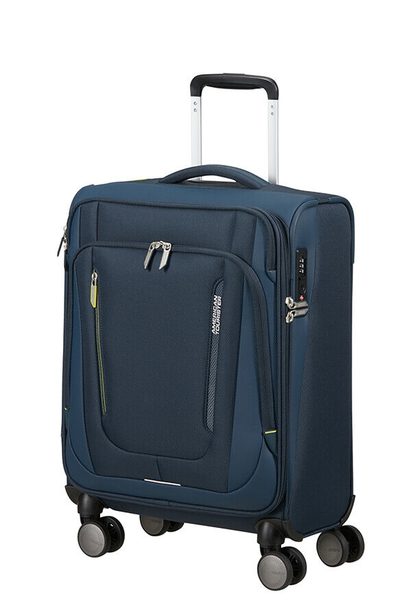 American Tourister Wanderlite Spinner TSA S  M&oslash;rk marine
