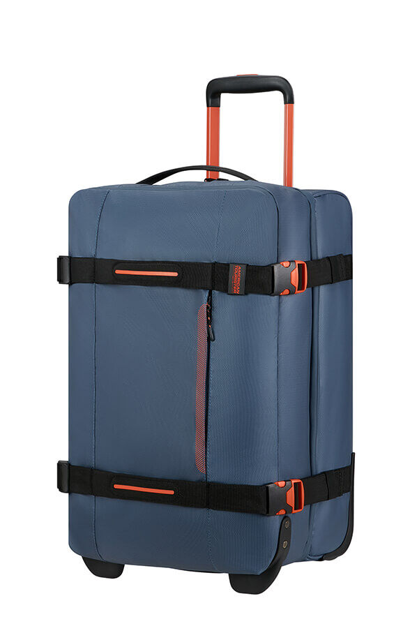 American Tourister Urban Track Duffle with Wheels Coated S  Navy/Orange