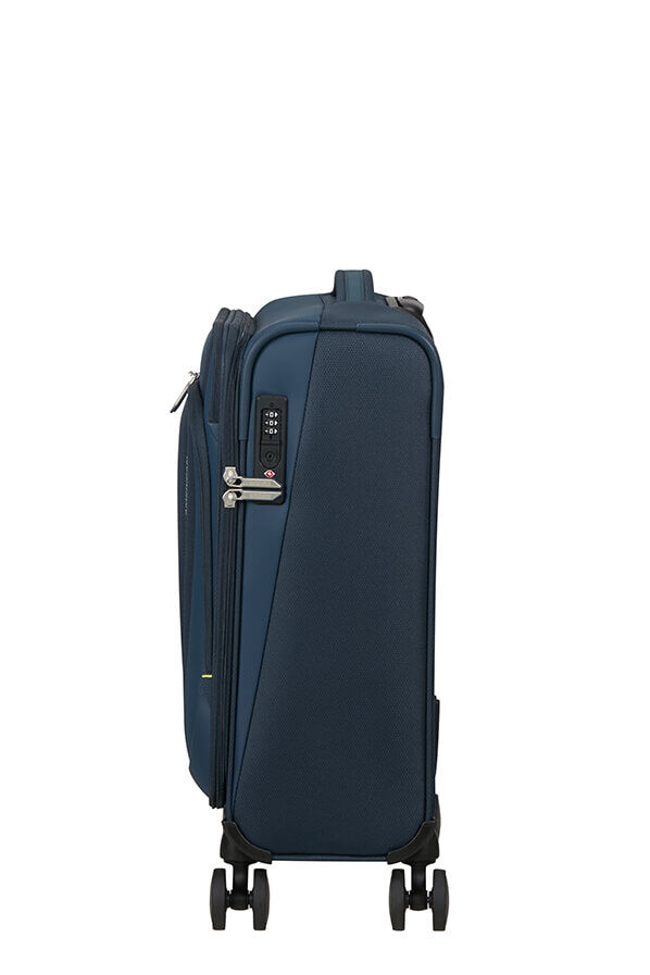 American Tourister Wanderlite Spinner TSA S  M&oslash;rk marine
