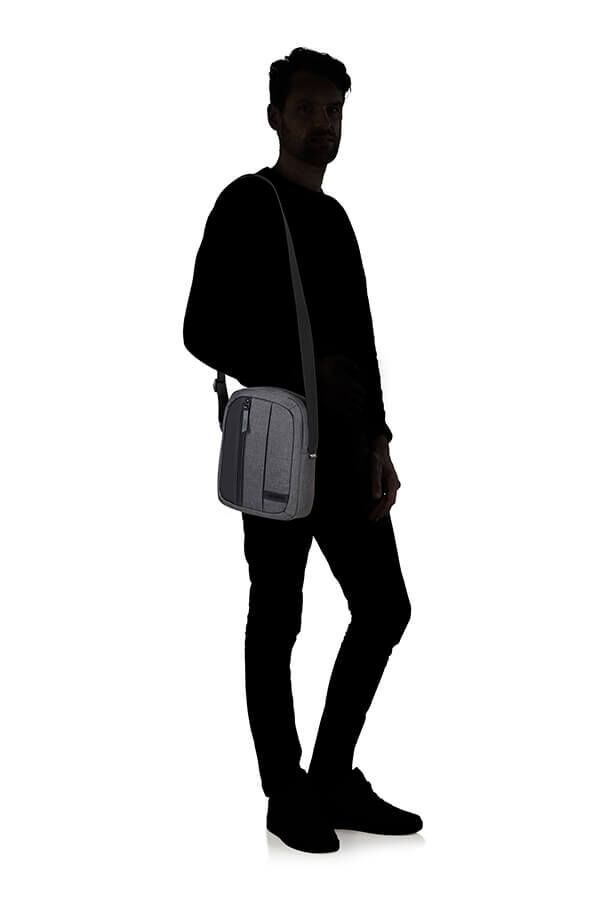 American Tourister Streethero Cross-Over  Grey Melange