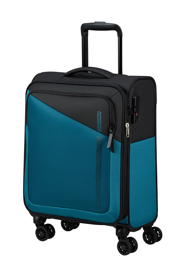 American Tourister Daring Dash Spinner Expandable TSA S  Svart/Bl&aring;