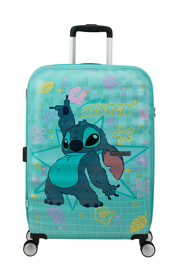 American Tourister Disney Wavebreaker Spinner TSA Disney Fl 67cm  Stitch Flower
