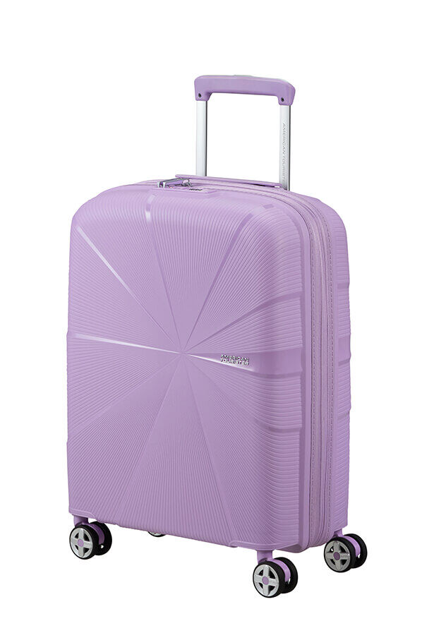 American Tourister Starvibe Spinner Expandable TSA 55cm Digital Lavender