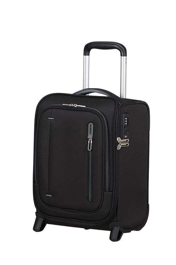 Cloudrider Koffert med 2 hjul S/M | American Tourister Cloudrider Upright Underseater Tsa  Sotsvart