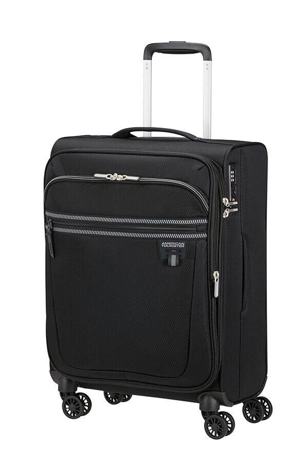 American Tourister Aerospin Spinner Expandable S  Svart