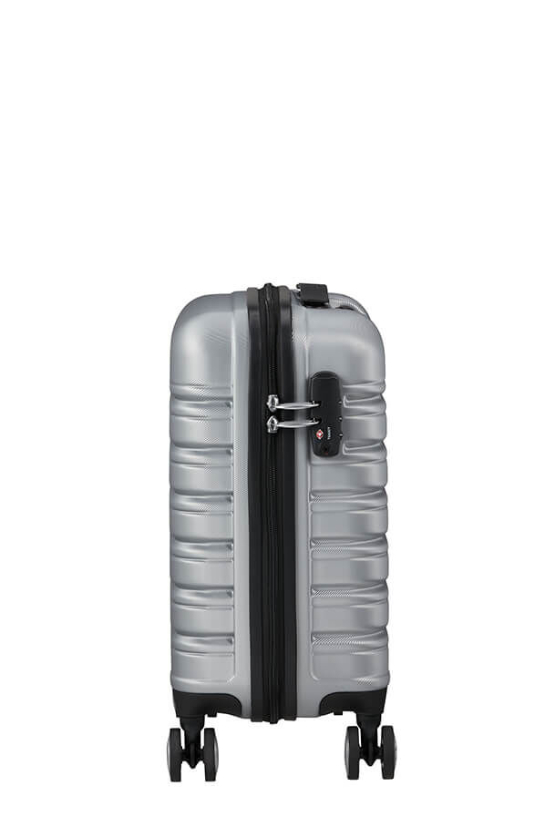 American Tourister Flashline SPINNER UNDERSEATER 45cm  Sky Silver