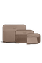 Lipault Lipault Travel Accessories Set of 3 Compression packing cubes  Taupe