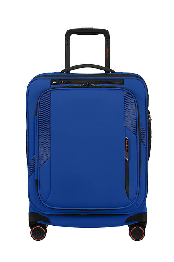 Samsonite Glazed Spinner Expandable 55cm  Elektrisk bl&aring;
