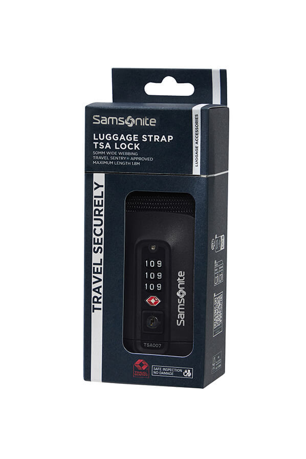 Samsonite Ta Revolution Luggage Strap/TSA Lock  Svart