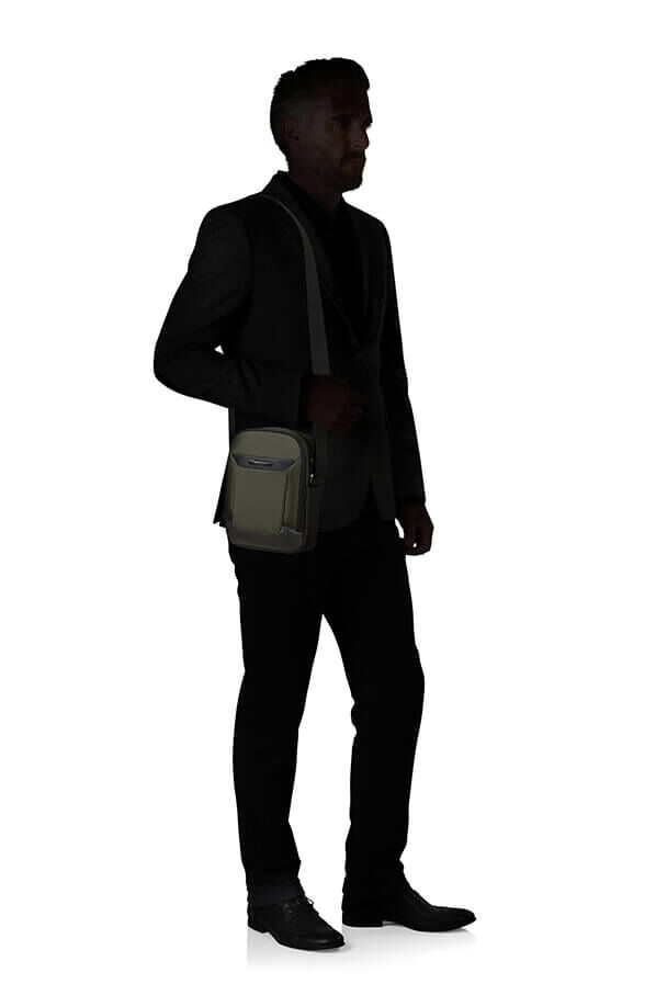 Samsonite Pro-Dlx 6 Crossbody Bag M  Gr&oslash;nn