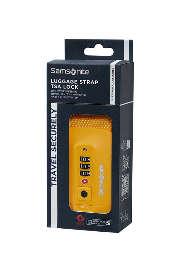Samsonite Ta Revolution Luggage Strap/TSA Lock  Gul