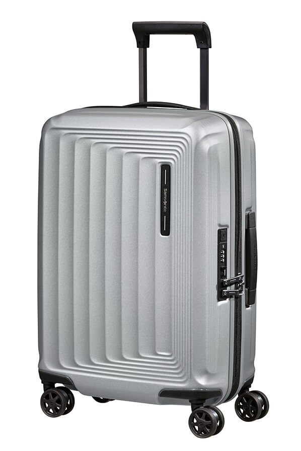 Samsonite Nuon Spinner Expandable 55cm  Matt Silver